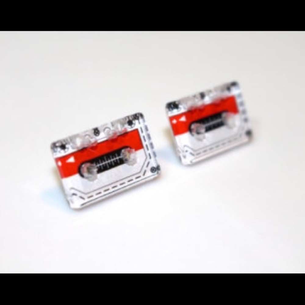 New Cassette tape Earrings! Kawaii 90's 80…